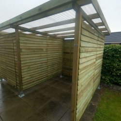 Bronzeklasse: Jmkiil redskabsskur model Helsinki 8,5 m2 med 1 dobbeltdr