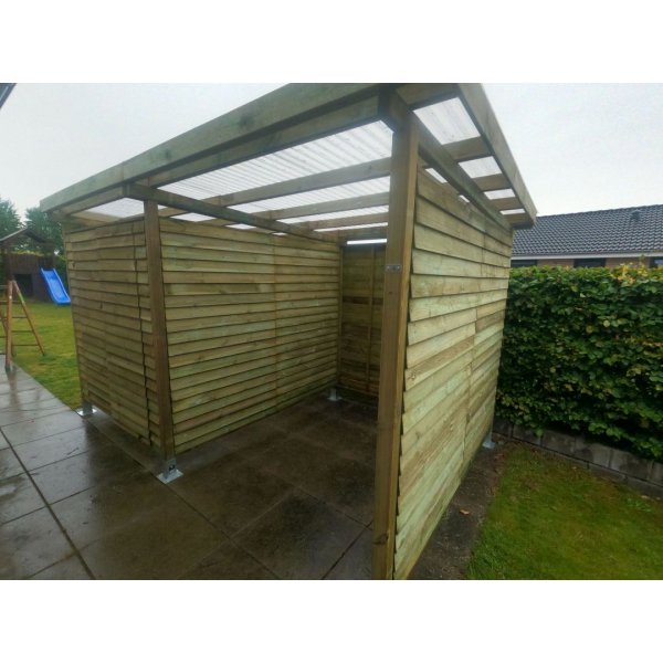 Bronzeklasse: Jmkiil redskabsskur model Helsinki 8,5 m2 med 1 dobbeltdr