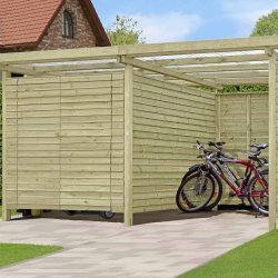 Bronzeklasse: Jmkiil redskabsskur model Helsinki 8,5 m2 med 1 dobbeltdr