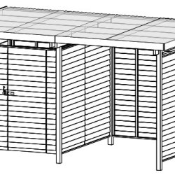 Bronzeklasse: Jmkiil redskabsskur model Helsinki 8,5 m2 med 1 dobbeltdr