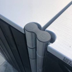 Hide Wood Black skraldespandsskjuler til 2 x 240L &#150; elegant og praktisk affaldslsning