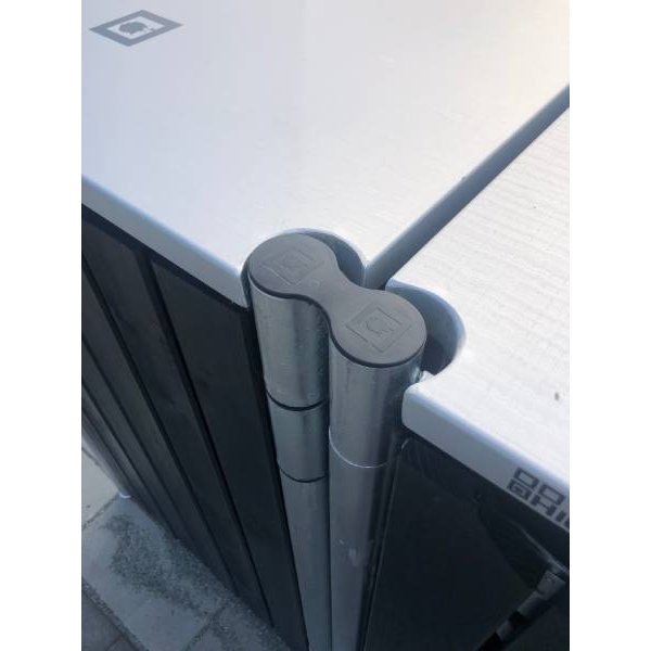 Hide Wood Black skraldespandsskjuler til 2 x 240L &#150; elegant og praktisk affaldslsning