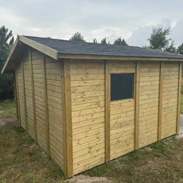 Hjemsted Premium 30x30 redskabsskur i trykimprgneret tr p 9m2