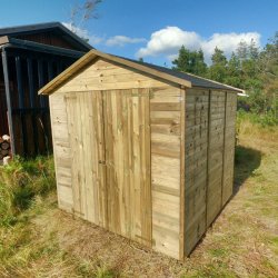 Udstillingsmodel kun til afhentning: Redskabsskur 4,7m2 i elementer model Hjemsted budget