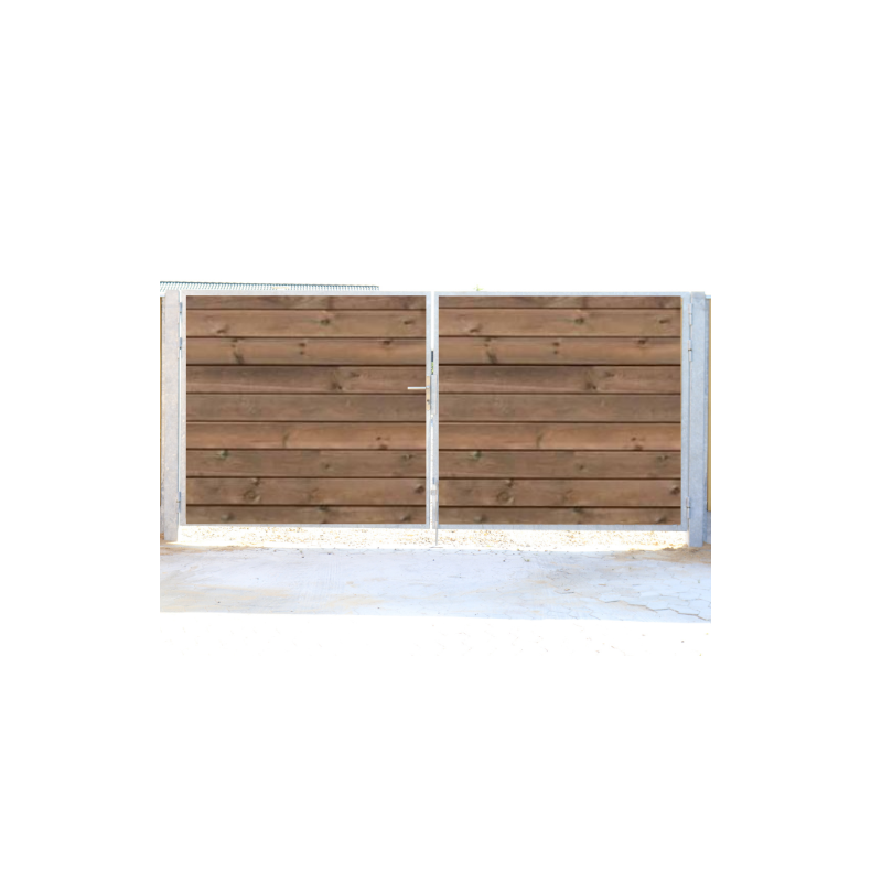 Hjemsted plank profil dobbeltlge med ls inkl. stolper 300cm bred x hjde der passer til hegn