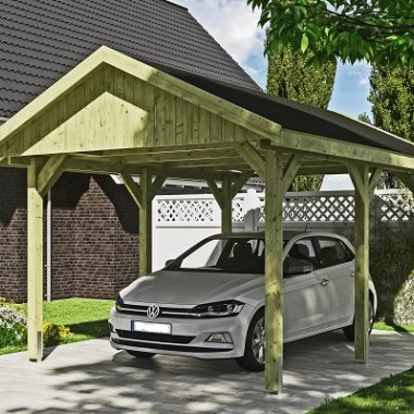 Hjemsted Premium carport enkelt med saddeltag (carport model)
