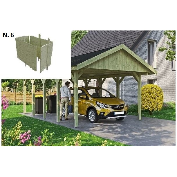 Bravo carporte med saddeltag