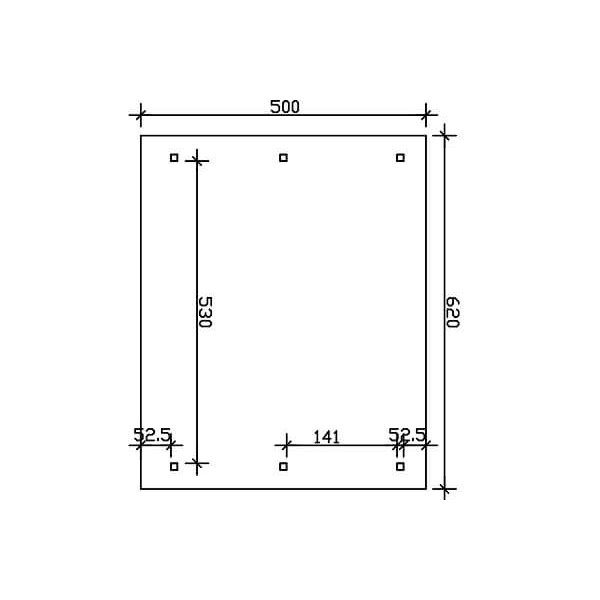 Platinklasse: Hjemsted Premium dobbeltcarport med saddeltag model "Ib" 620x500cm (BxL)