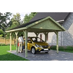 Bravo carporte med saddeltag