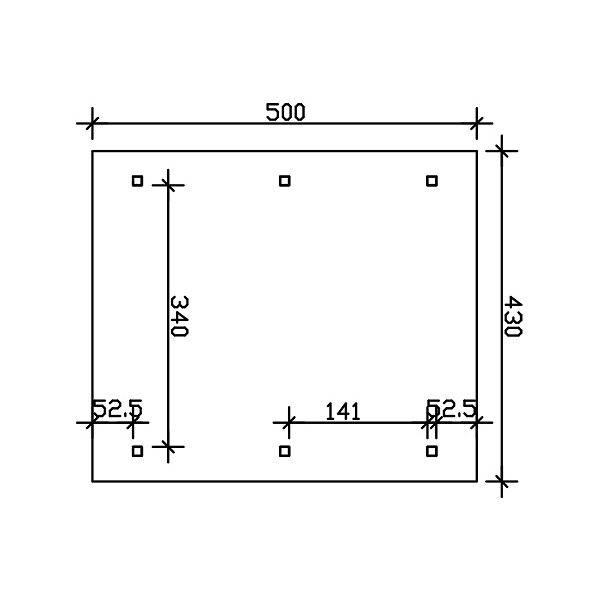 Platinklasse: Hjemsted Premium XL enkeltcarport med saddeltag model "Ivan" 430x500cm (BxL)