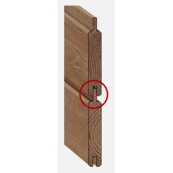 Bravo plank systemhegn i brun trykimprgneret model "Viborg"