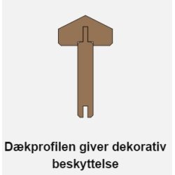 Bravo plank systemhegn i brun trykimprgneret model "Viborg"