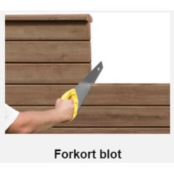 Bravo plank systemhegn i brun trykimprgneret model "Viborg"