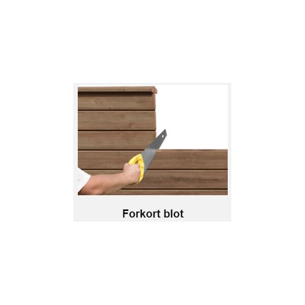 Hjemsted plank profilbrt i brun tryimprgneret 20x120x1800mm 