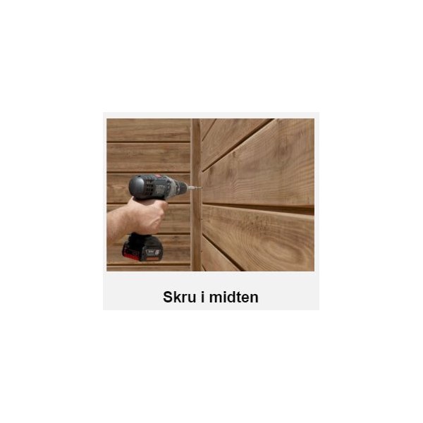 Bronzeklasse: Hjemsted plank systemhegn inkl. systemstolper i tr og tilbehr