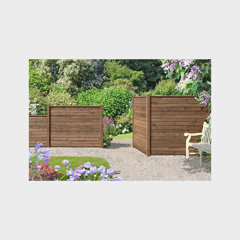 Hjemsted plank dkprofil i brun trykimprgneret 40x70x1760mm