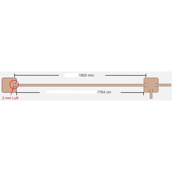 Hjemsted plank profilbrt i lrk 20x120x1800mm 