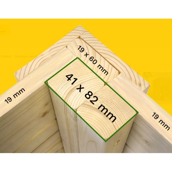 Havehus/hjemmekontor Cubus model 3