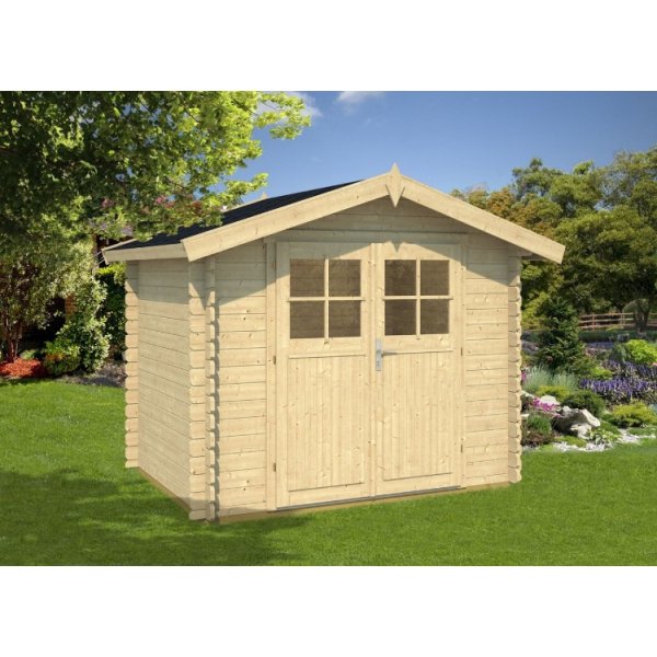 Hjortlund redskabsskur p 4,1m2 i ubehandlet tr