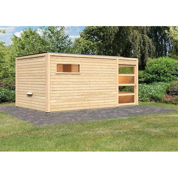 Helsinki saunahytte inkl. forrum i ubehandlet p 14m2