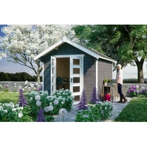 Hyrup havehus i skifergr p 7,5m2