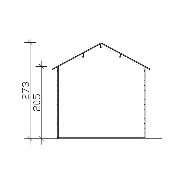 Hyrup havehus i skifergr p 7,5m2