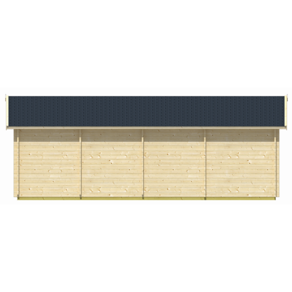 Ikast carport med 7,6m2 skur (44mm godstykkelse)