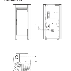 Ilary pilleovn med topafgang  kraftfuld og intelligent varme til dit hjem
