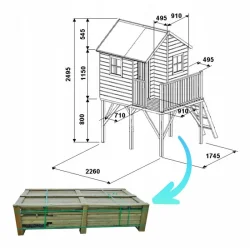 Legehus Jakob p stolper &#150; et eventyrligt legehus i hjden