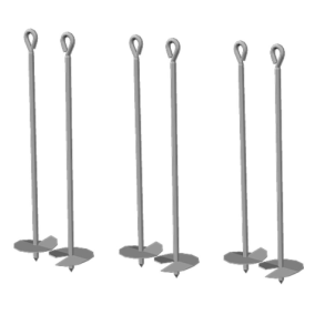 Jordanker til gyngestativ 1 st (af 6 stk)