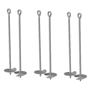 Jordanker til gyngestativ 1 st (af 6 stk)