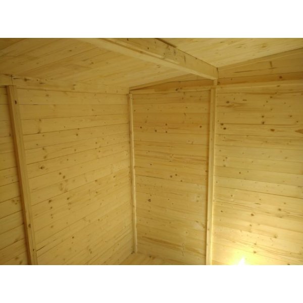 Redskabsskur Jyderup XL 4,22 m&sup2; i ubehandlet tr - Slvklasse