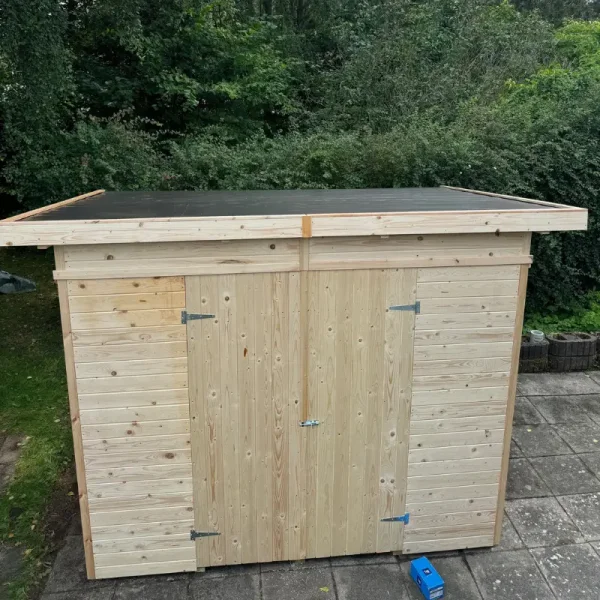 Redskabsskur Jyderup XL 4,22 m&sup2; i ubehandlet tr - Slvklasse