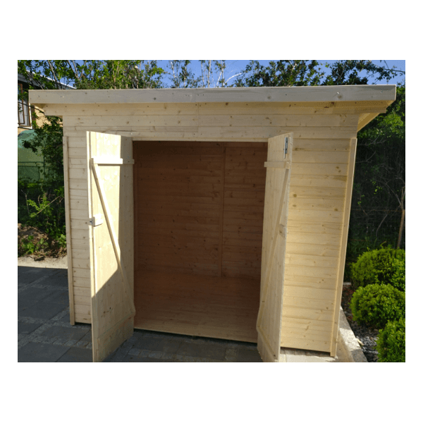 Redskabsskur Jyderup XL 4,22 m&sup2; i ubehandlet tr - Slvklasse