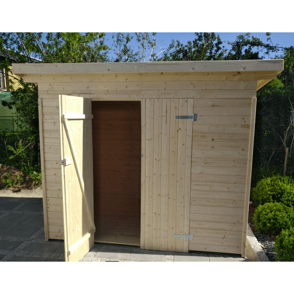 Redskabsskur Jyderup XL 4,22 m&sup2; i ubehandlet tr - Slvklasse