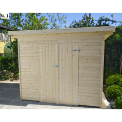 Bravo budget redskabsskure med fladt tag