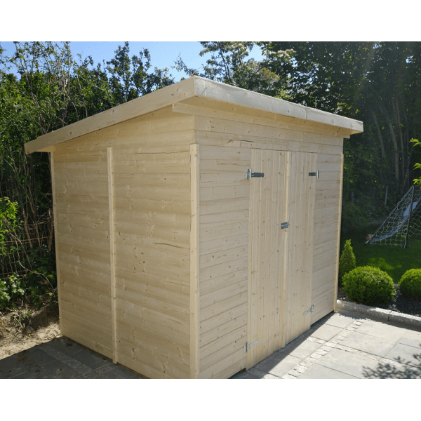 Redskabsskur Jyderup XL 4,22 m&sup2; i ubehandlet tr - Slvklasse