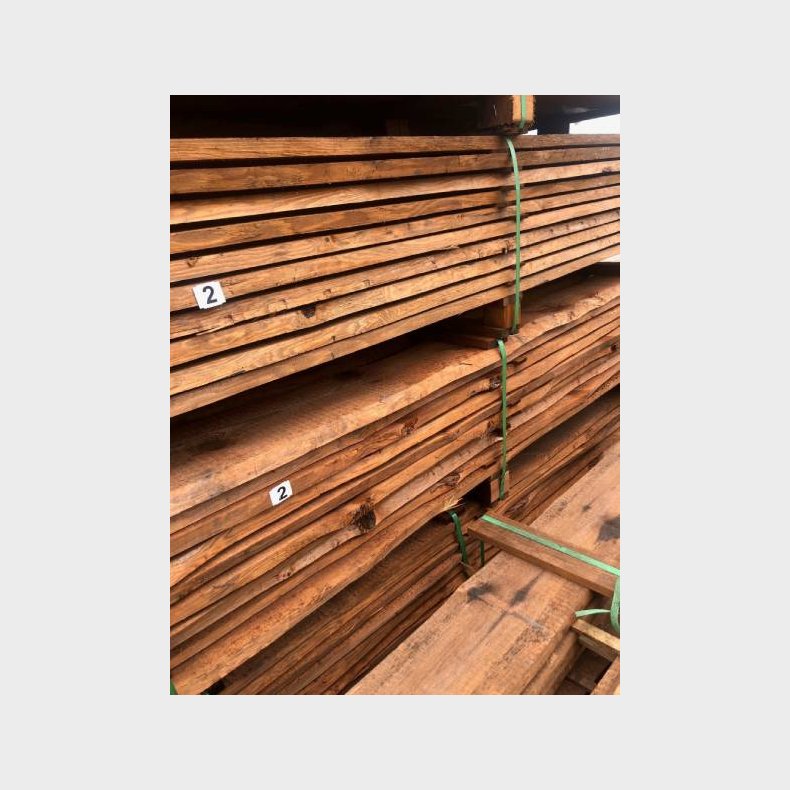 50 stk. Kalmarbrdder i brun trykimprgneret model "Thisted" 2,4x15/25x240cm (BxHxL)