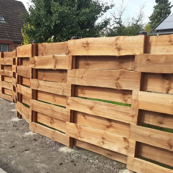 50 stk. Kalmarbrdder i brun trykimprgneret model "Thisted" 2,4x15/25x240cm (BxHxL)