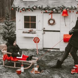 Legehus Karl med hems, skorsten og karnapper - Slvklasse p 3,83m2 + 1,6m2 hems