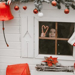 Legehus Karl med hems, skorsten og karnapper - Slvklasse p 3,83m2 + 1,6m2 hems