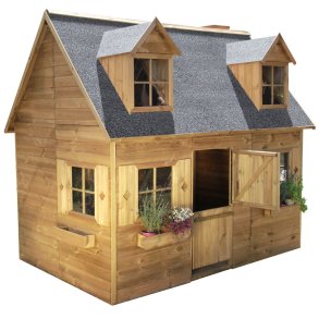 Legehus Karl med hems, skorsten og karnapper - Slvklasse