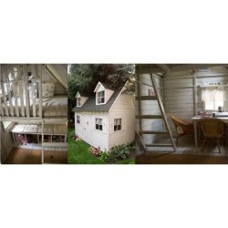 Slvklasse: Karl legehus med hems, skorsten og karnapper - 218cm hj inkl. 6 vinduer
