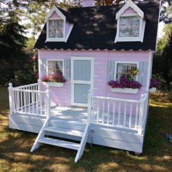 Legehus Karl med hems, skorsten og karnapper - Slvklasse p 3,83m2 + 1,6m2 hems