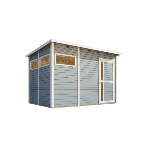 Kassel 3 redskabsskur i grundmalet gr p 7,65m2