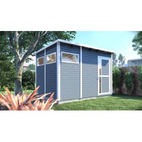 Kassel 3 redskabsskur i grundmalet gr p 7,65m2