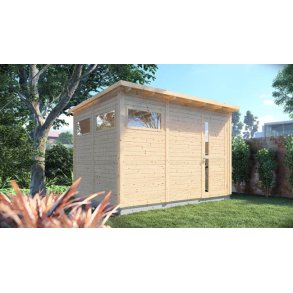 Kassel 3 redskabsskur i ubehandlet tr p 7,65m2