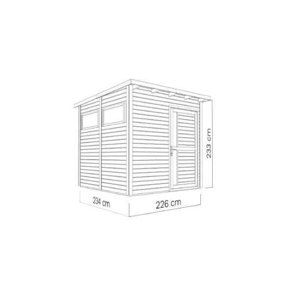Kassel 2 redskabsskur i ubehandlet p 5,1m2