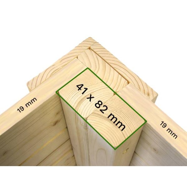 Kassel 3 redskabsskur i grundmalet gr p 7,65m2