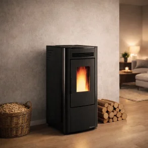 Ketty pilleovn 6 kW � effektiv, st�jsvag og elegant opvarmning til op til 120 m�